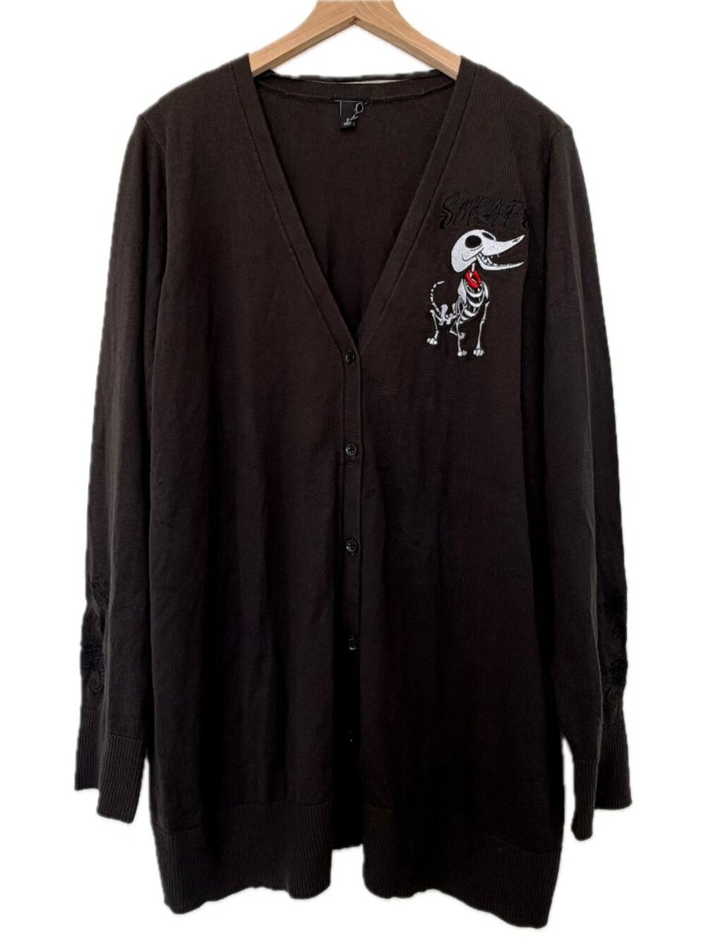 Torrid Gray Corpse Bride Scraps Cardigan - Size 2X